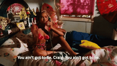 Woman On Bed Holding Phone Saying You Aint Got To Lie Craig GIF