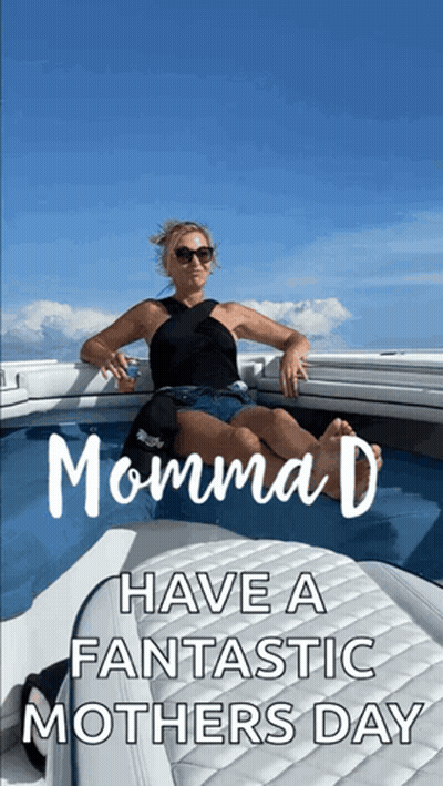 Woman On Boat Momma D Mother's Day GIF