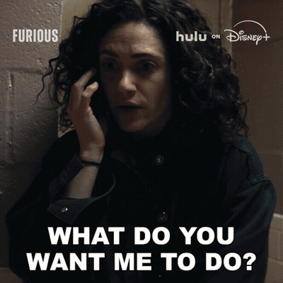 Woman On Cell Phone Saying What Do You Want Me To Do GIF