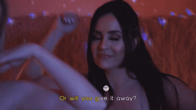Woman On Couch Eyes Closed Or Will You Give It Away GIF