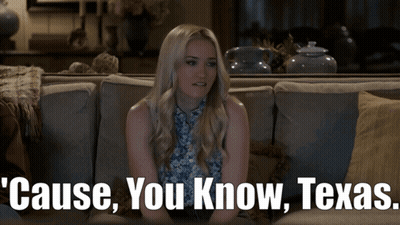 Woman On Couch Saying Cause You Know Texas GIF