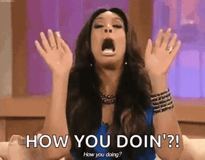 Woman On Couch Saying How You Doin GIF