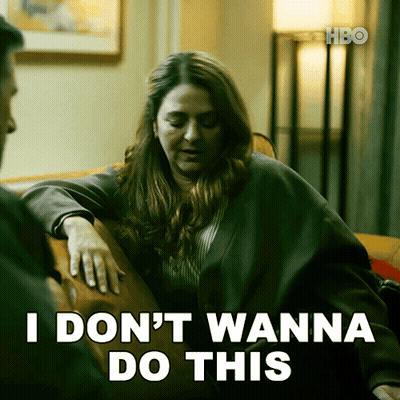 Woman On Couch Saying I Don't Wanna Do This GIF
