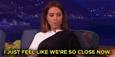 Woman On Couch Saying I Just Feel Like We're So Close Now GIF