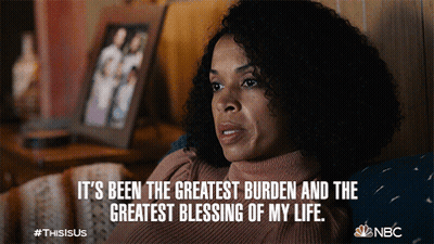 Woman On Couch Saying It's Been The Greatest Burden GIF