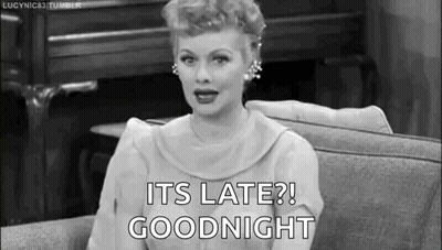 Woman On Couch Saying Its Late Goodnight GIF