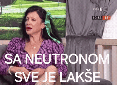Woman On Couch Saying Sa Neutronom Sve Je Lakse GIF