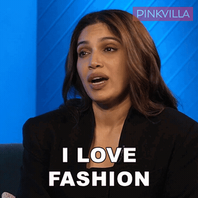 Woman On Couch Says I Love Fashion GIF
