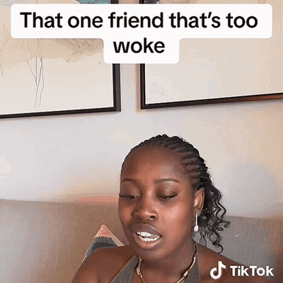 Woman On Couch That One Friend Too Woke GIF