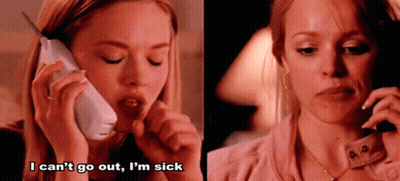 Woman On Phone I Can't Go Out I'm Sick GIF