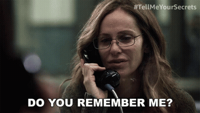 Woman On Phone Saying Do You Remember Me GIF
