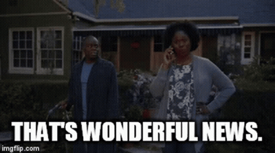 Woman On Phone Saying That's Wonderful News GIF