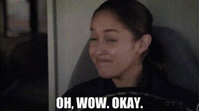 Woman On Plane Saying Oh Wow Okay GIF