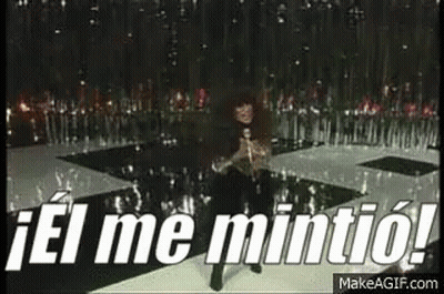 Woman On Stage With Microphone Saying El Me Mintito GIF