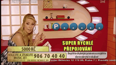 Woman On TV Screen Super Rychle Prepojovani GIF