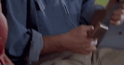 Woman Pink Shirt Man Jeans On Bed GIF