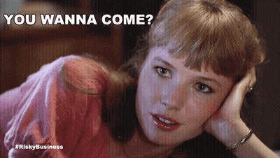 Woman Pink Shirt Touching Face You Wanna Come GIF