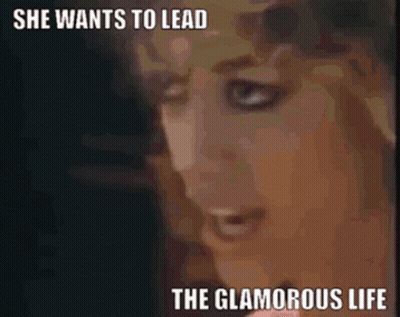 Woman Playing Drums She Wants To Lead The Glamorous Life GIF