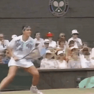 Woman Playing Tennis GIF