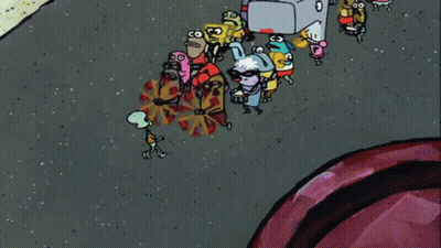 Woman Playing Trombone In Desert GIF