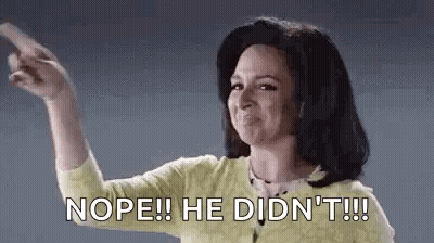 Woman Pointing Nope! He Didn't! GIF