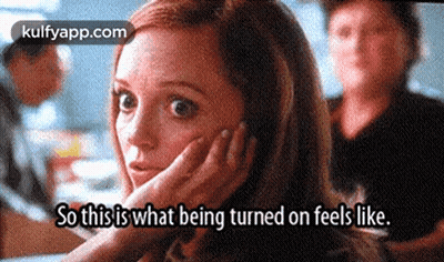 Woman Pondering What Being Turned On Feels Like GIF