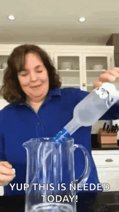 Woman Pouring Water Yup This Is Needed Today GIF