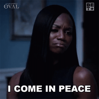 Woman Praying I Come In Peace GIF