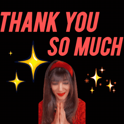 Woman Praying In Front Of Thank You So Much Message GIF