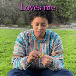 Woman Pulling Petal Love Me GIF