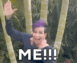 Woman Raising Her Hand I Want It Now GIF