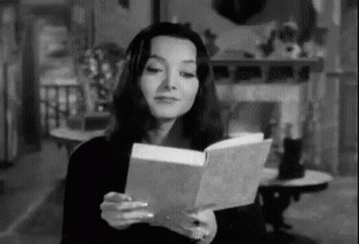 Woman Reading Book GIF