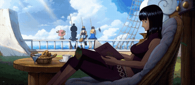 Woman Reading Book With One Piece On Waist GIF