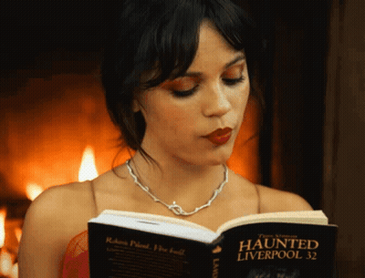 Woman Reading Haunted Liverpool 32 GIF