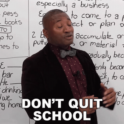 Woman Reading Syllabus GIF