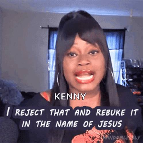 Woman Rejects Kenny In Jesus Name GIF