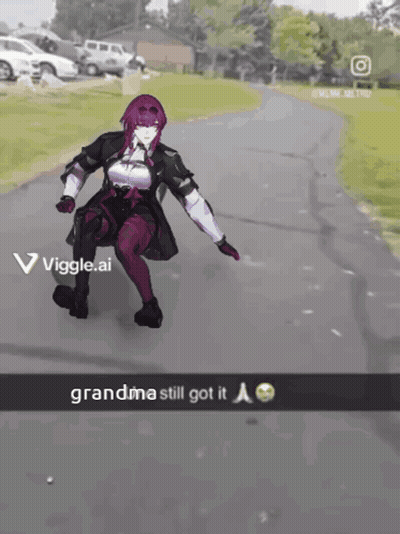 Woman Riding Skateboard Saying Grandma Still Got It GIF