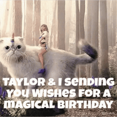 Woman Riding Unicorn Cat GIF