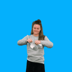 Woman Ripping And Throwing Papers  GIF