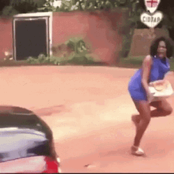 Woman Running Meme GIF