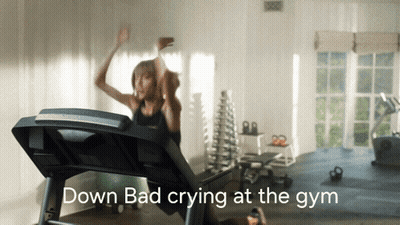 Woman Running On Treadmill Down Bad Crying At The Gym GIF