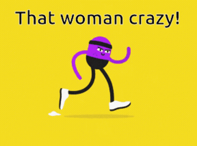 Woman Running That Woman Crazy GIF