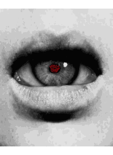 Woman's Eye With Red Crown Sticker