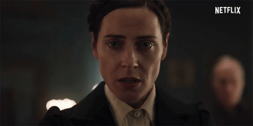 Woman's Face Close Up Netflix Logo GIF