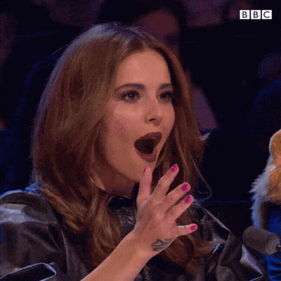 Woman's Face Close Up With BBC Logo GIF