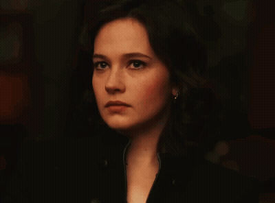 Woman's Face Close Up With Eyes Closed GIF