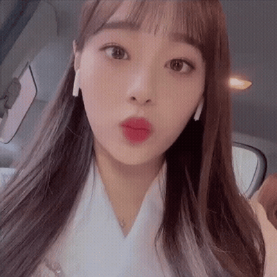 Woman's Face Close Up With Open Mouth GIF