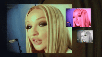 Woman's Face Collage GIF