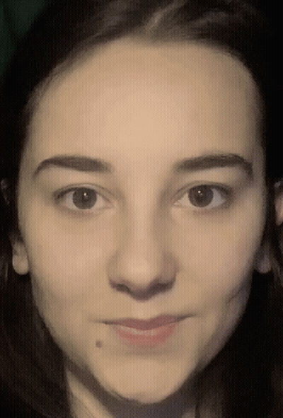 Woman's Face Eyes And Nose GIF