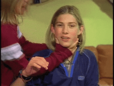 Woman's Face Held By Another Woman's Hand GIF